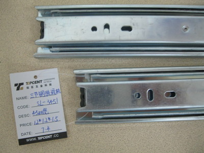 【【廠家直銷】三節(jié)鋼珠滑軌 道軌 滑動(dòng)順暢 超靜音】價(jià)格,廠家,圖片,其他家具櫥柜五金,廣州市拓臣五金-