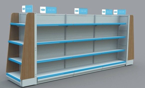 藥房中島展架韓式孔板超市貨架藥店貨架 母嬰店貨架藥品貨架*鴻陽貨架_五金類欄目